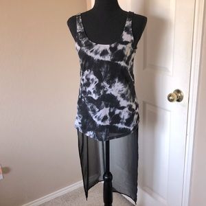 Express Tank Top with a sheer panel off the back bottom